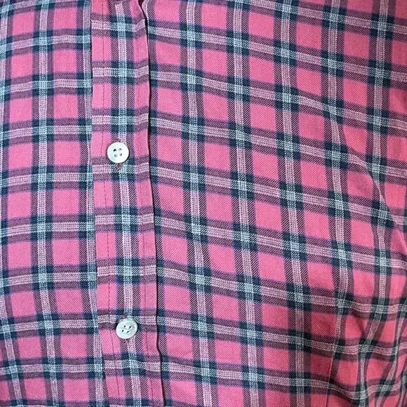 Daniele Alessandrini  Red Black Plaid Shirt - 16 - Picture 2 of 3